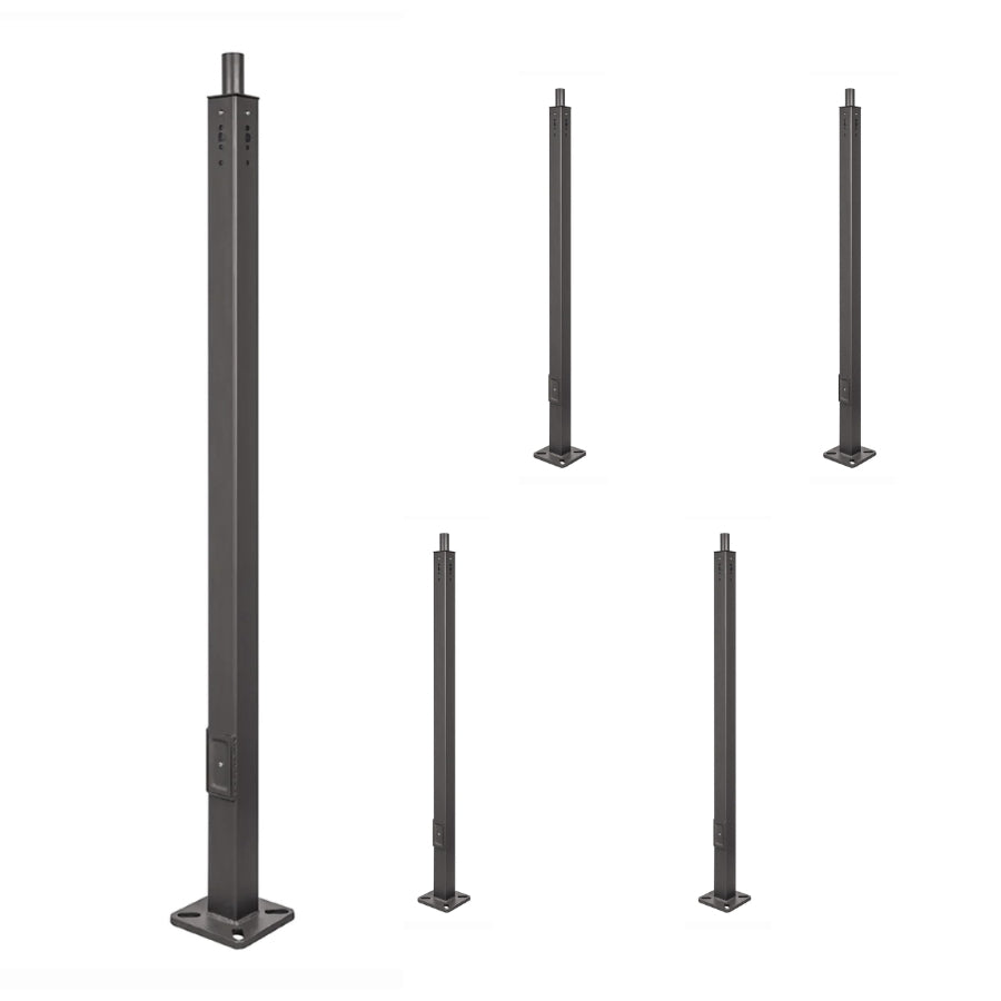  Steel Light Pole 4 inch 5 pack for outdoor area led lights