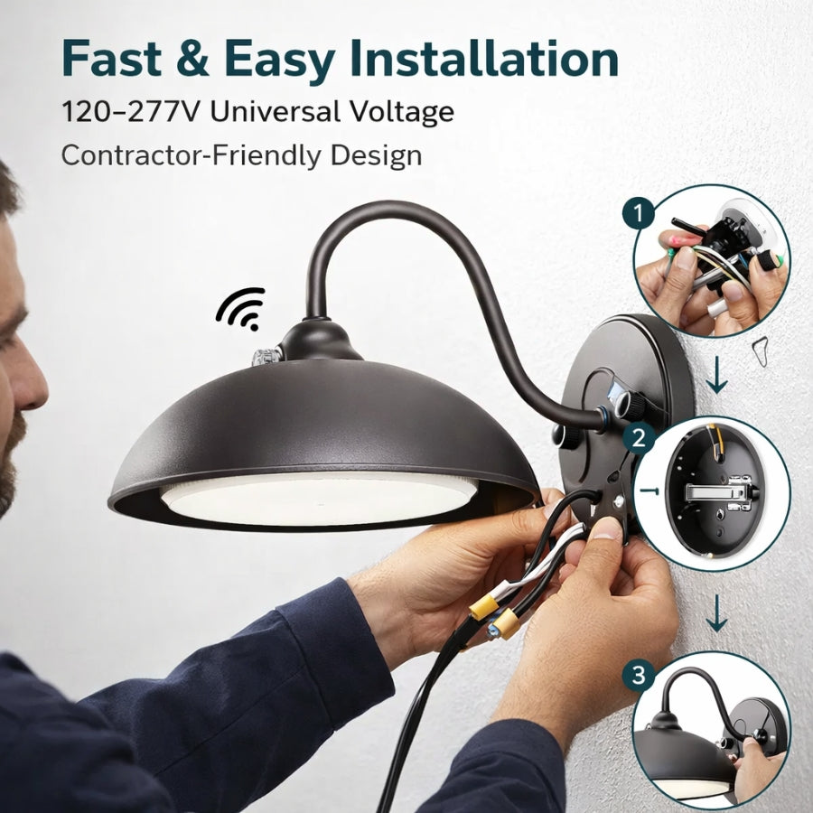 barn lights lighting led gooseneck​ with fast and easy installation 