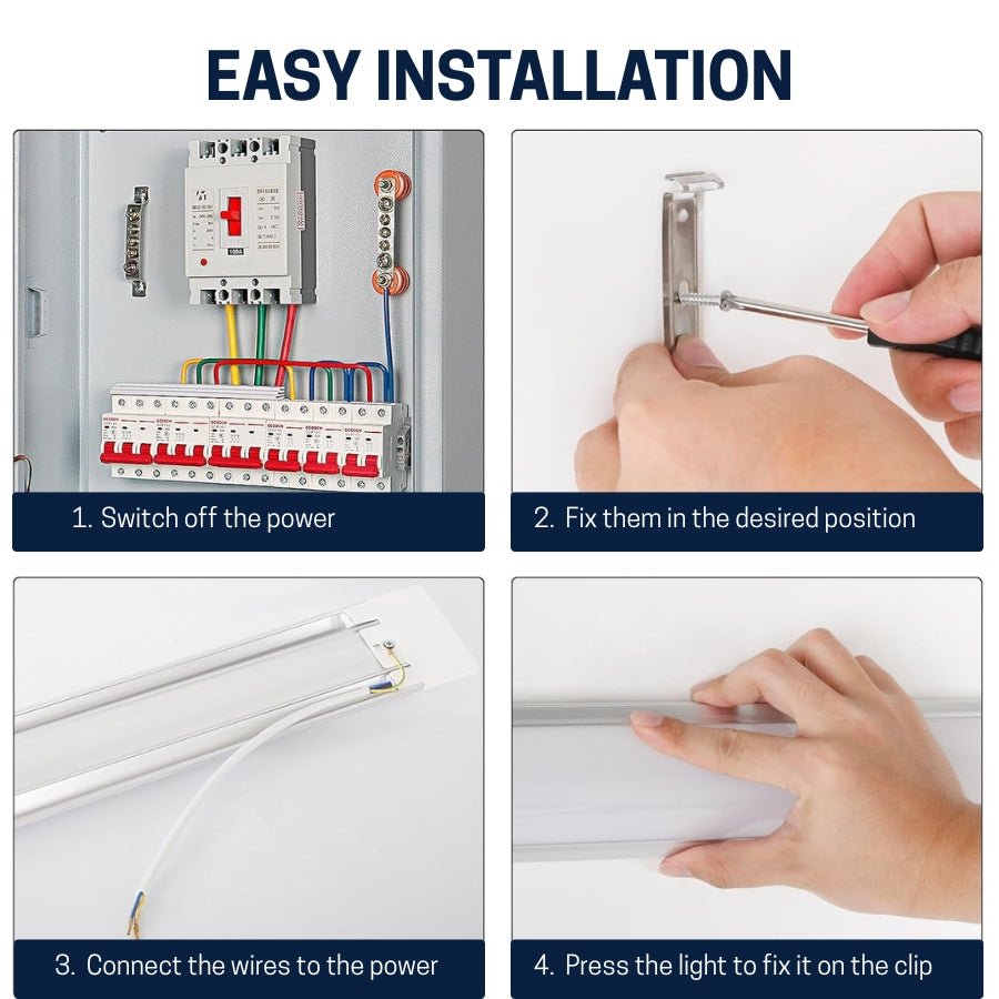 easy installation guide for batten light at switch to led 