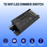 switchtoled cct led strip controller​ input voltage DC 12-24V, 100% brightness and different control methods
