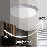 flush mount led light dimmable from 5% to 100% at swichtoled 