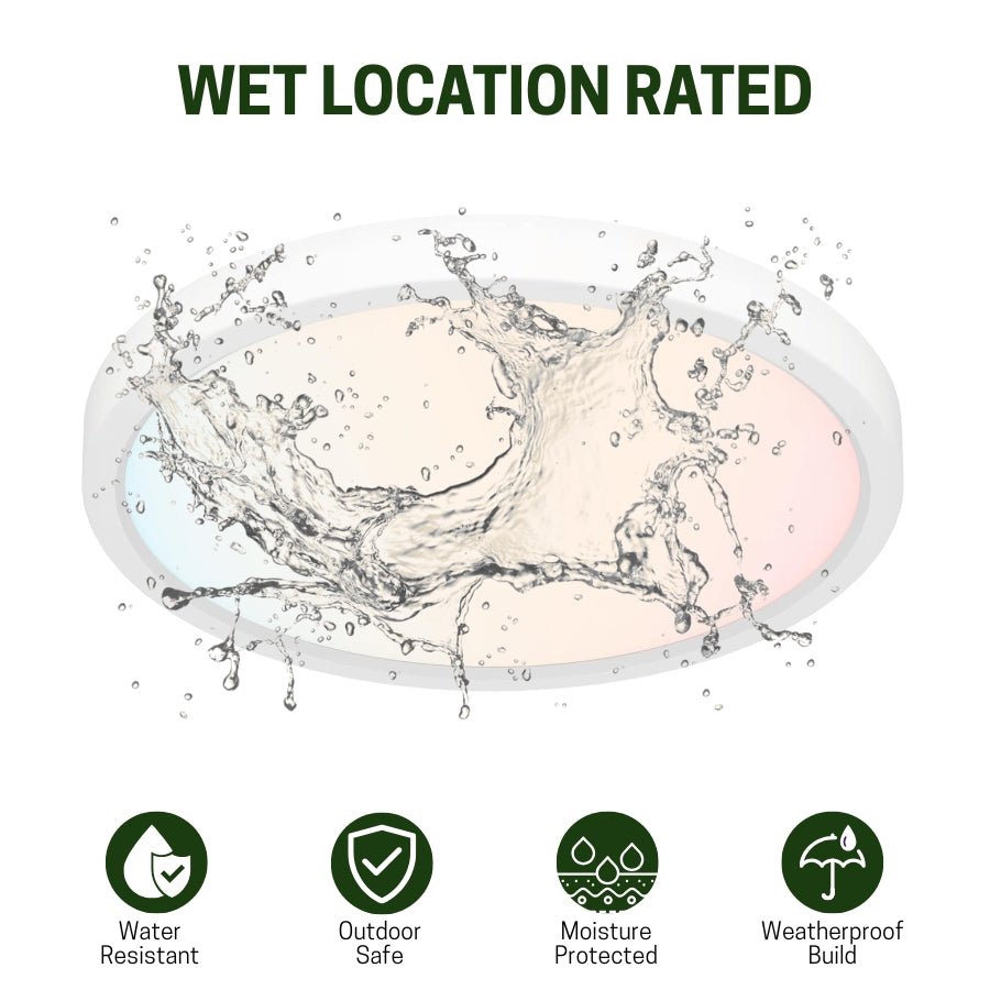 switchtoled flush mount led light weatherproof and water resistant 
