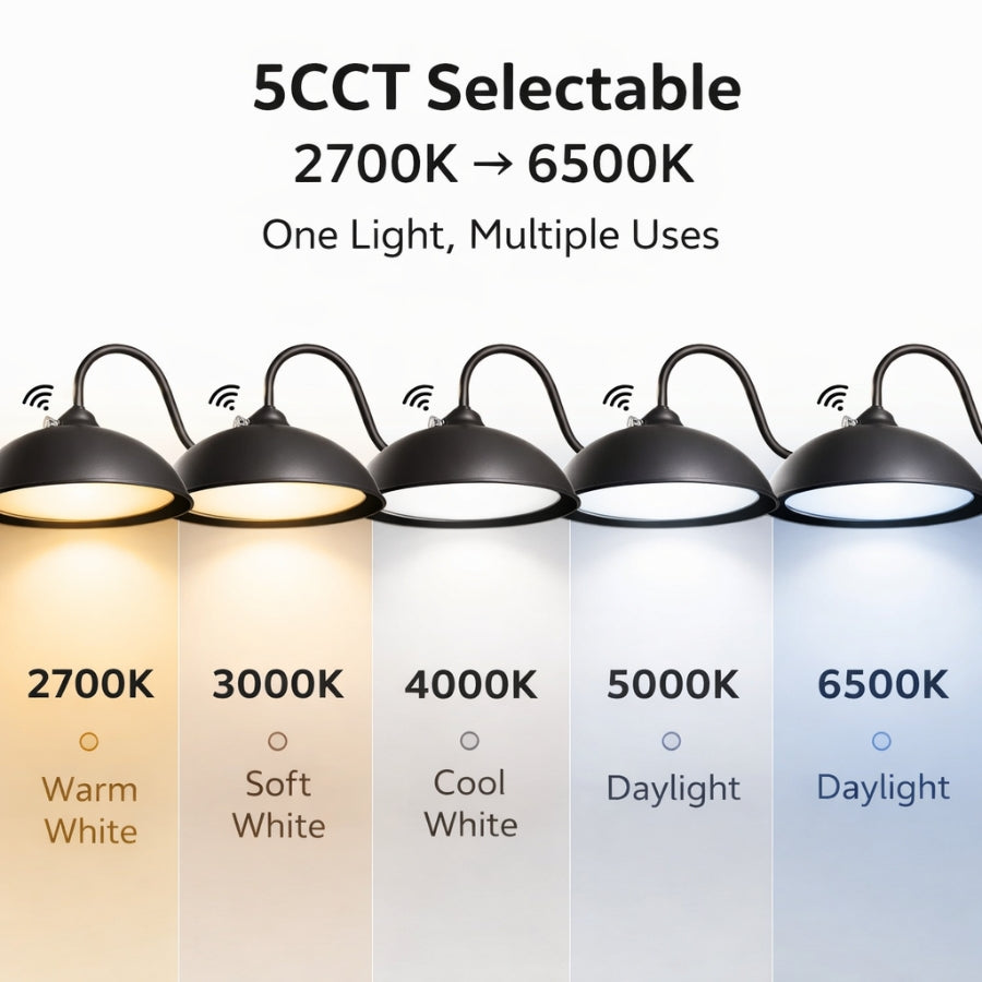 gooseneck barn lights led with 5cct selectable at switchtoled