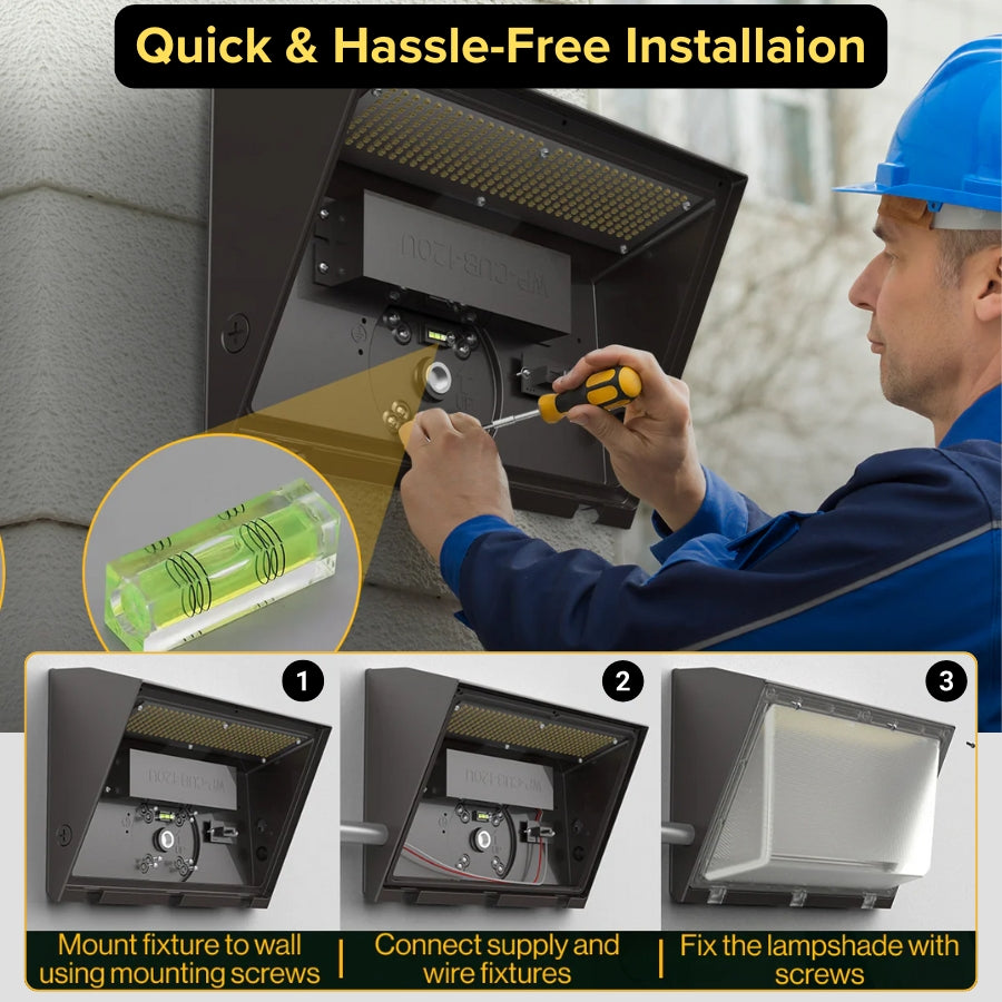 led wall pack with semi cutoff​ quick and hassle free installation guide at switchtoled.com