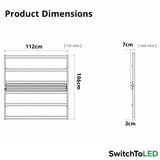 indoor led plant grow light​ with product dimension at switchtoled.com