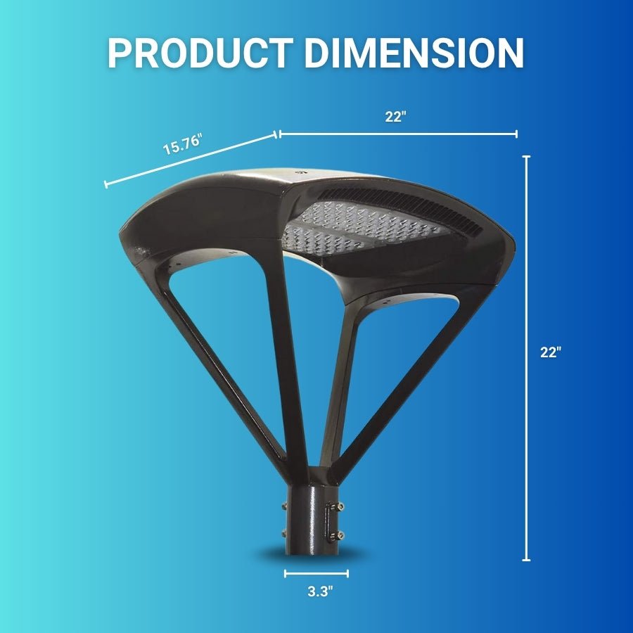 lamp post lights​ product dimension at switchtoled