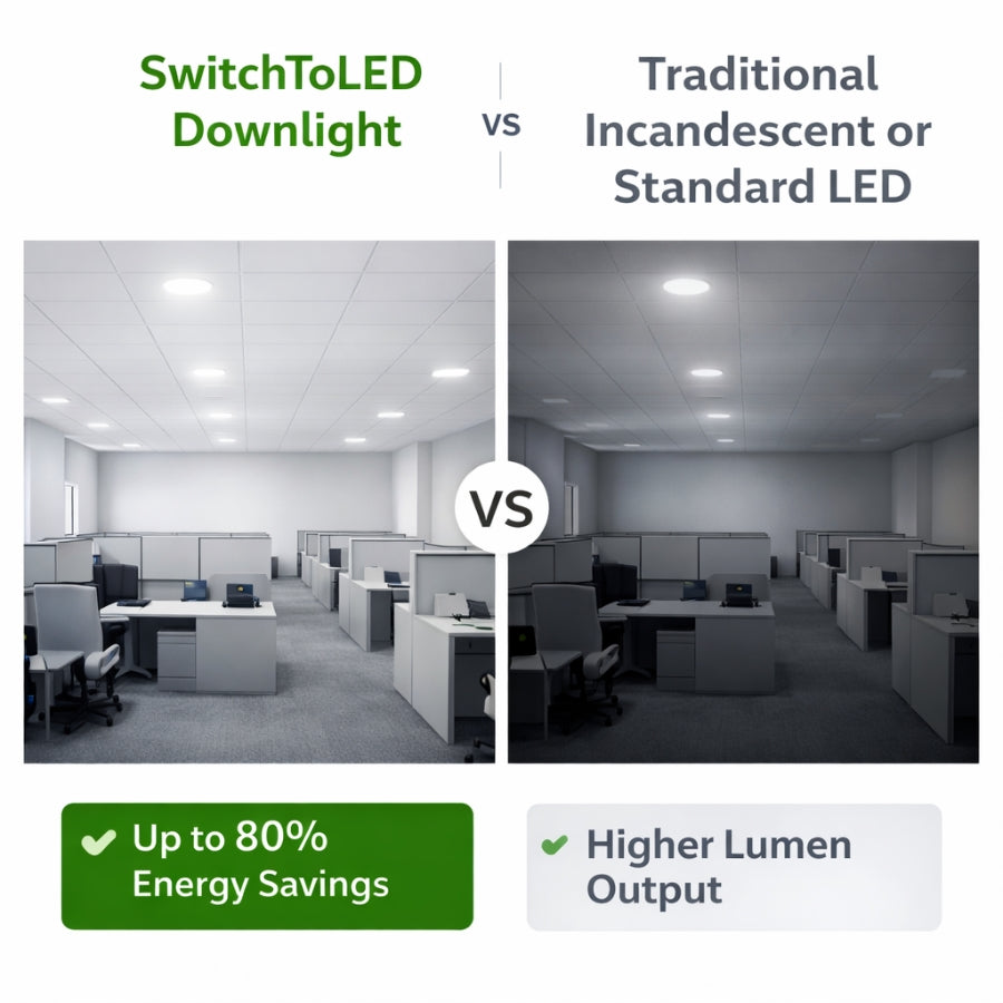 10” Commercial Canless LED Downlight – 22W/30W/38W Selectable – 5CCT ...