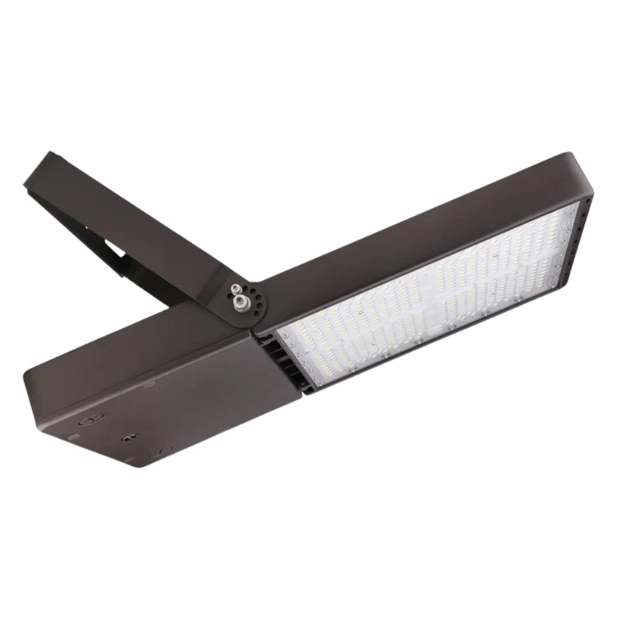 LED industrial light fixture on a white background