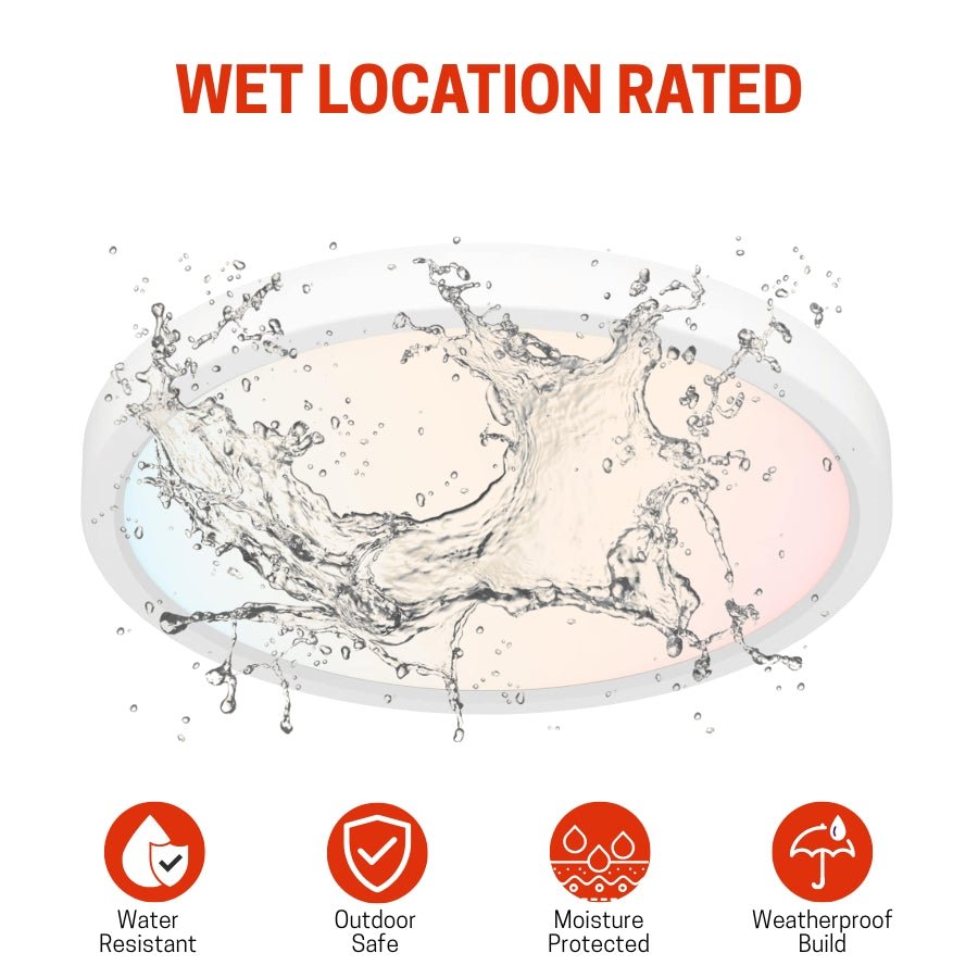 weatherproof 9 inch led flush mount ceiling light at switchtoled 