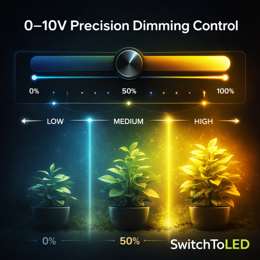 led lighting for growing​ with dimming control at switchtoled.com