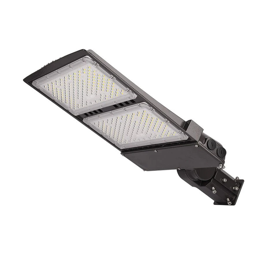 LED street light on a white background