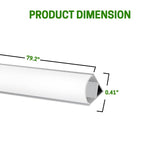 switchtoled led strip light aluminum channel length 79.2 inch and width 0.41 inch