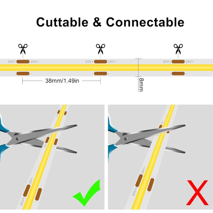 led strip lights cuttable and connectable at switchtoled.com