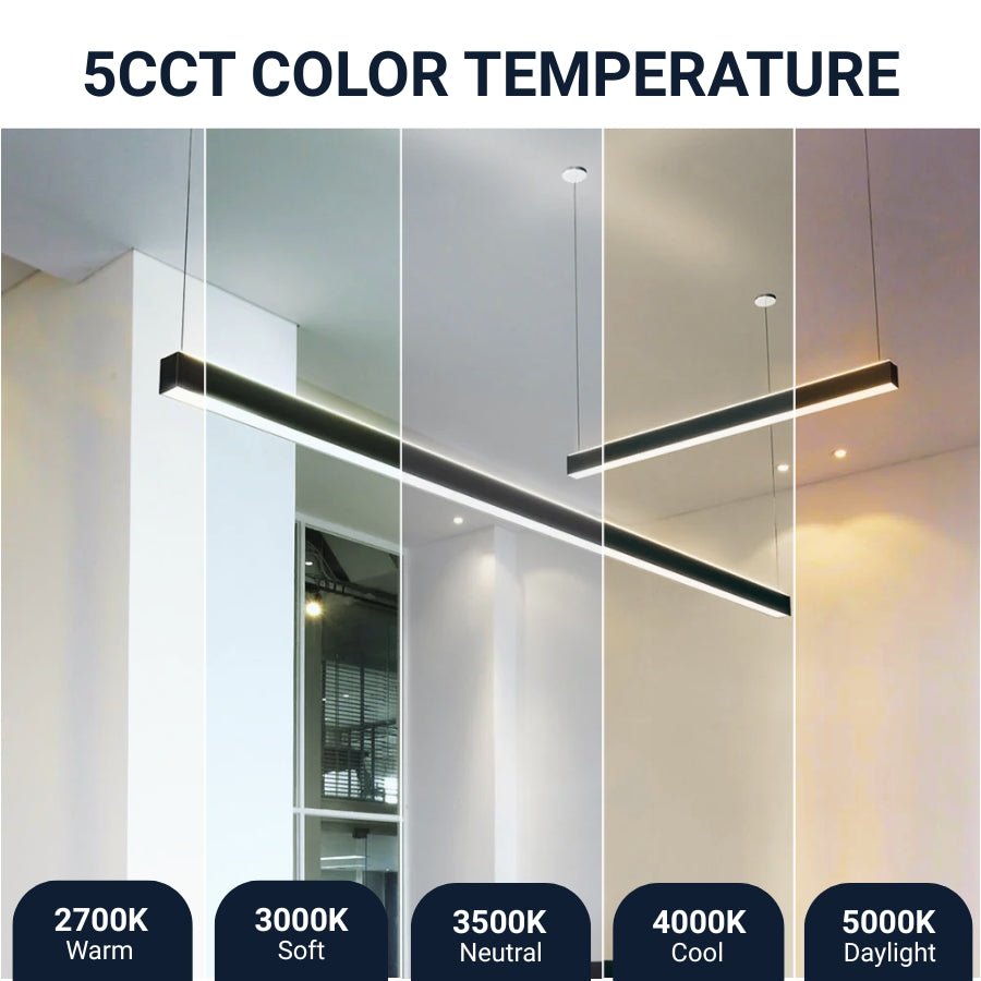 led tube light fixture 8ft 5cct color temperature  at switchtoled pendent lighting 