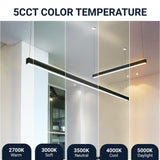 led tube light fixture 8ft 5cct color temperature  at switchtoled pendent lighting 