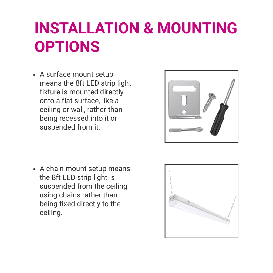 linear 8ft light fixute installation guide  at switchtoled.com