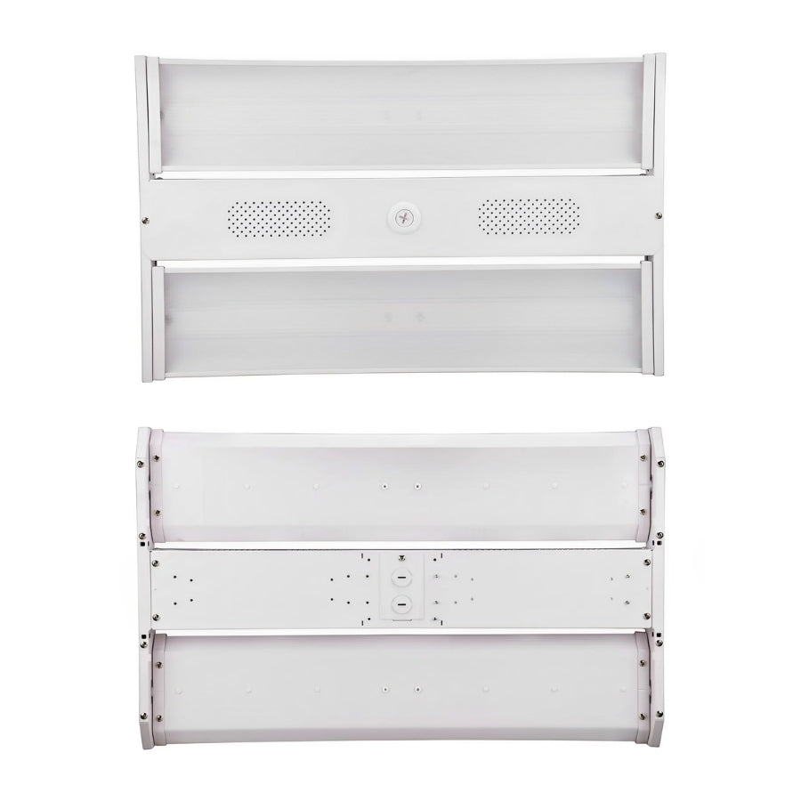 linear high bay lights​ display from front and backside at switchtoled
