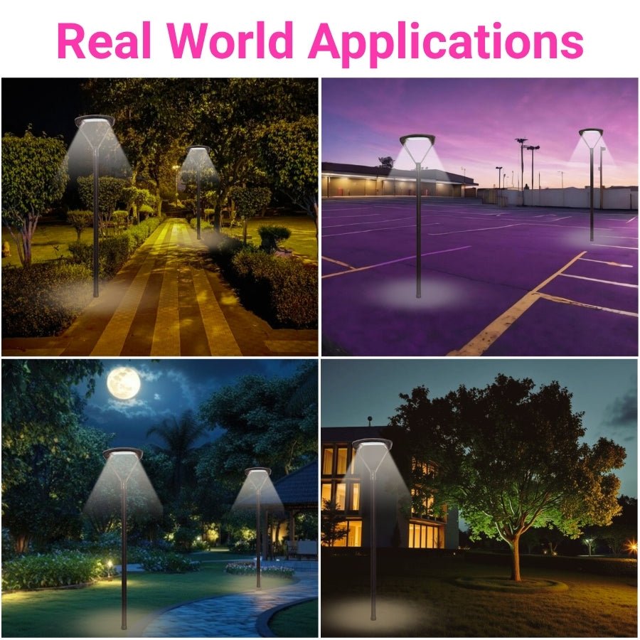 outdoor post light fixtures​ real world application at switchtoled