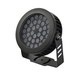 Black LED light fixture on a white background, rgb led flood light​