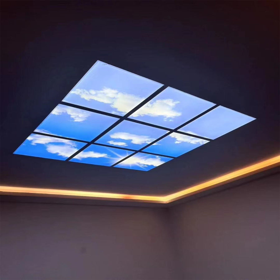 Sky drop ceiling panel light at switchtoled 