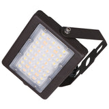 SwitchToLED 50W Max LED Flood Light with yoke mount, selectable 30W 40W 50W, 3CCT 3000K–5000K, IP65 waterproof commercial outdoor security light