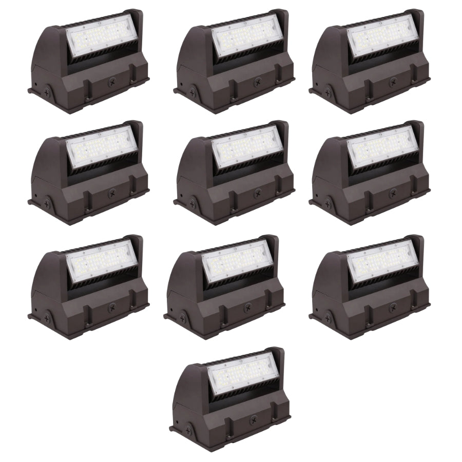 10 pack 60w led wall pack commercial outdoor lighting fixture at switchtoled.com