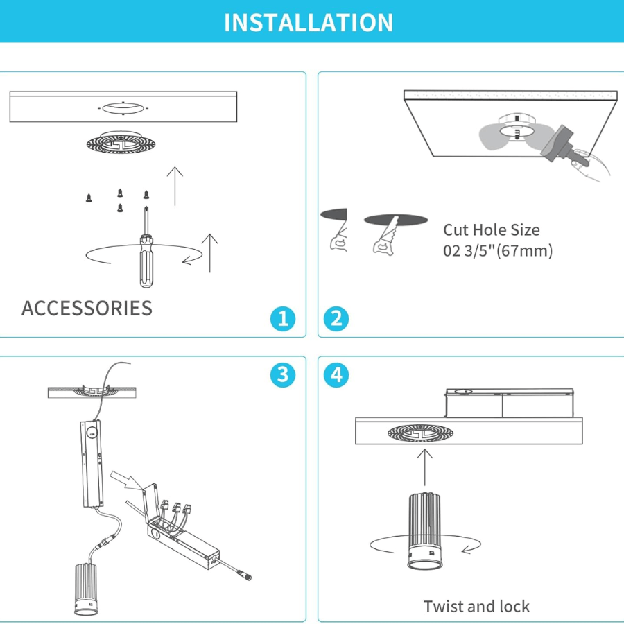 easy trimless recessed led downlights installation guide at switchtoled 