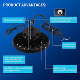 ufo high bay led lighting with 90 degree beam angle at switchtoled