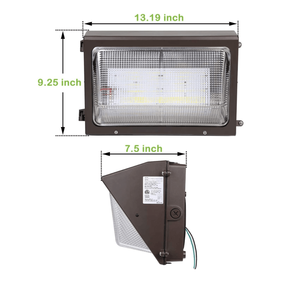 wall pack led light fixtures measurements at switchtoled.com